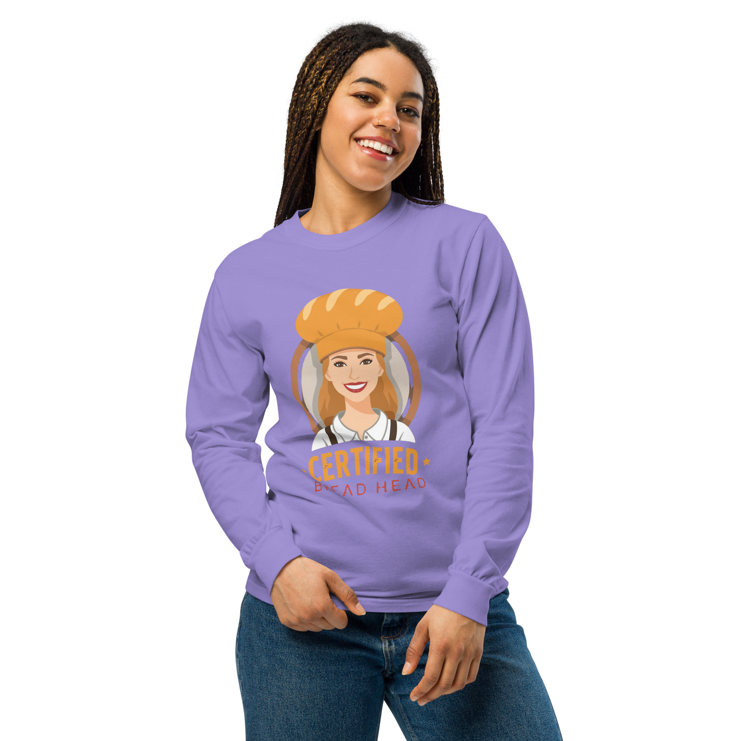 Certified Bread Head | Garment-dyed heavyweight long-sleeve shirt Apparel > Long Sleeve Shirts ZomaModa