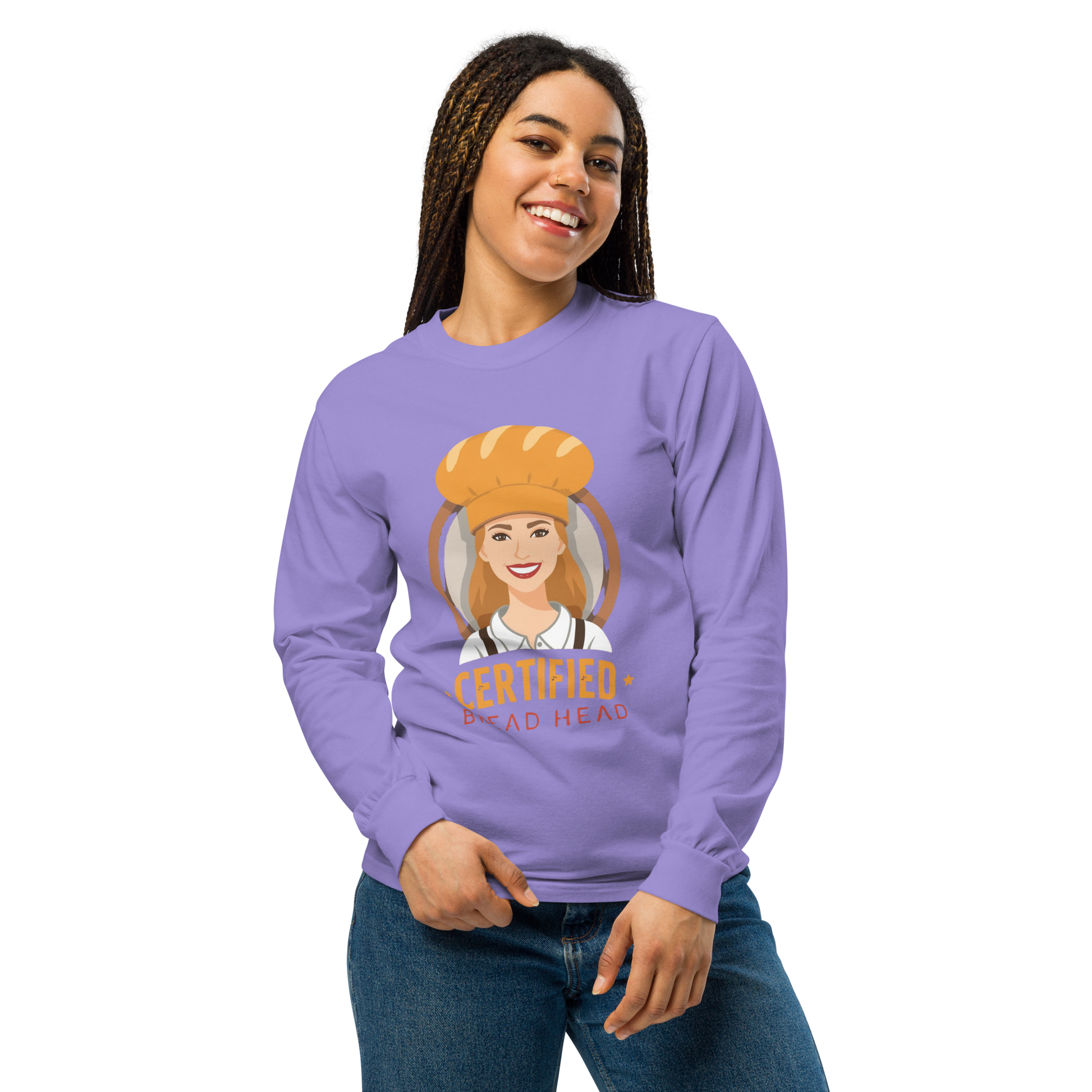 Certified Bread Head | Garment-dyed heavyweight long-sleeve shirt Apparel > Long Sleeve Shirts ZomaModa