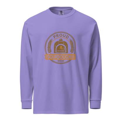 Sourdough Mom | Garment-dyed heavyweight long-sleeve shirt Violet Apparel > Long Sleeve Shirts ZomaModa