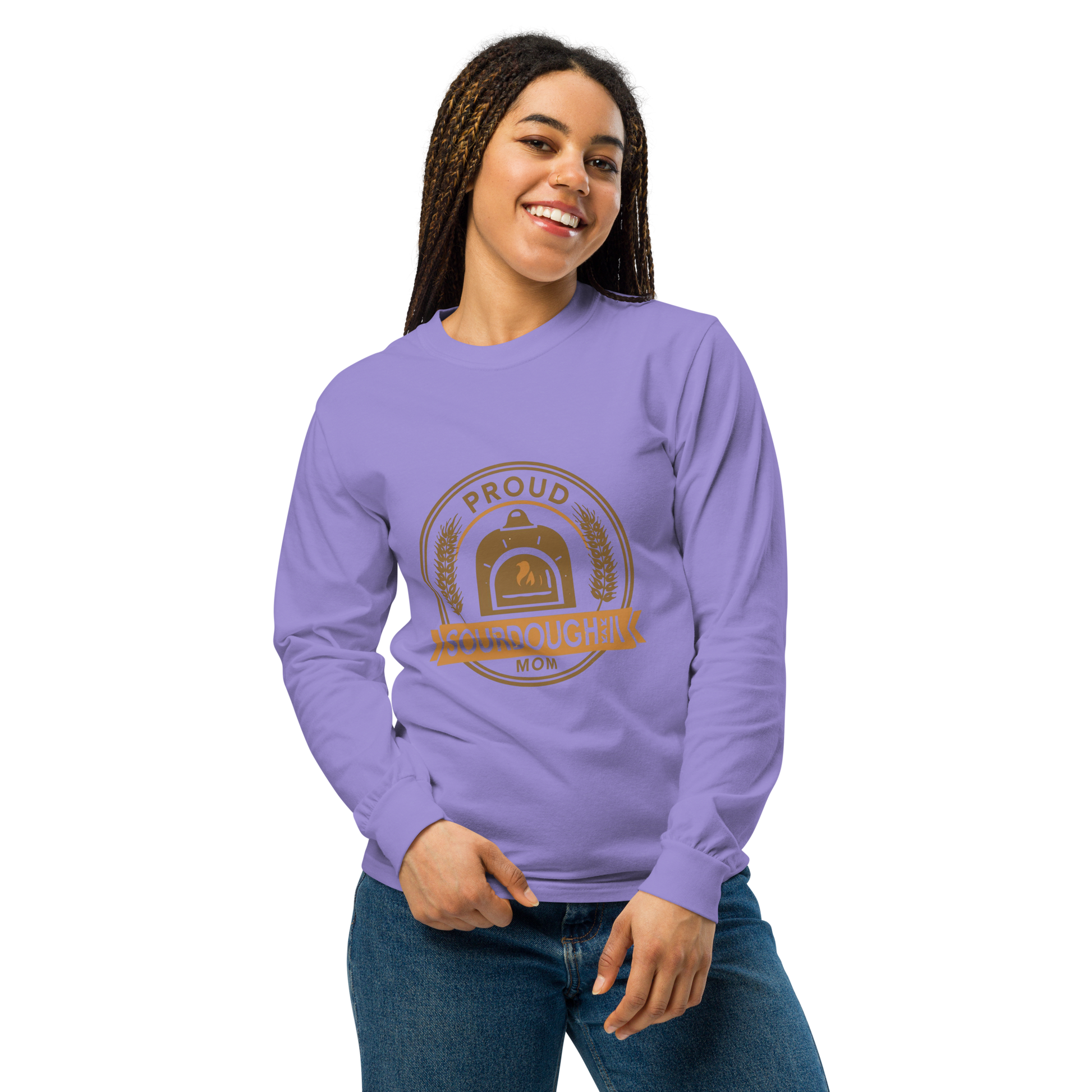 Sourdough Mom | Garment-dyed heavyweight long-sleeve shirt Apparel > Long Sleeve Shirts ZomaModa