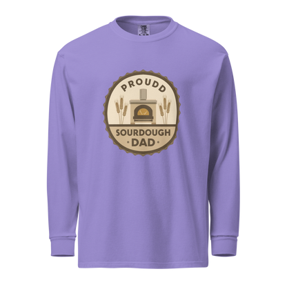 Sourdough Dad | Garment-dyed heavyweight long-sleeve shirt Violet Apparel > Long Sleeve Shirts ZomaModa