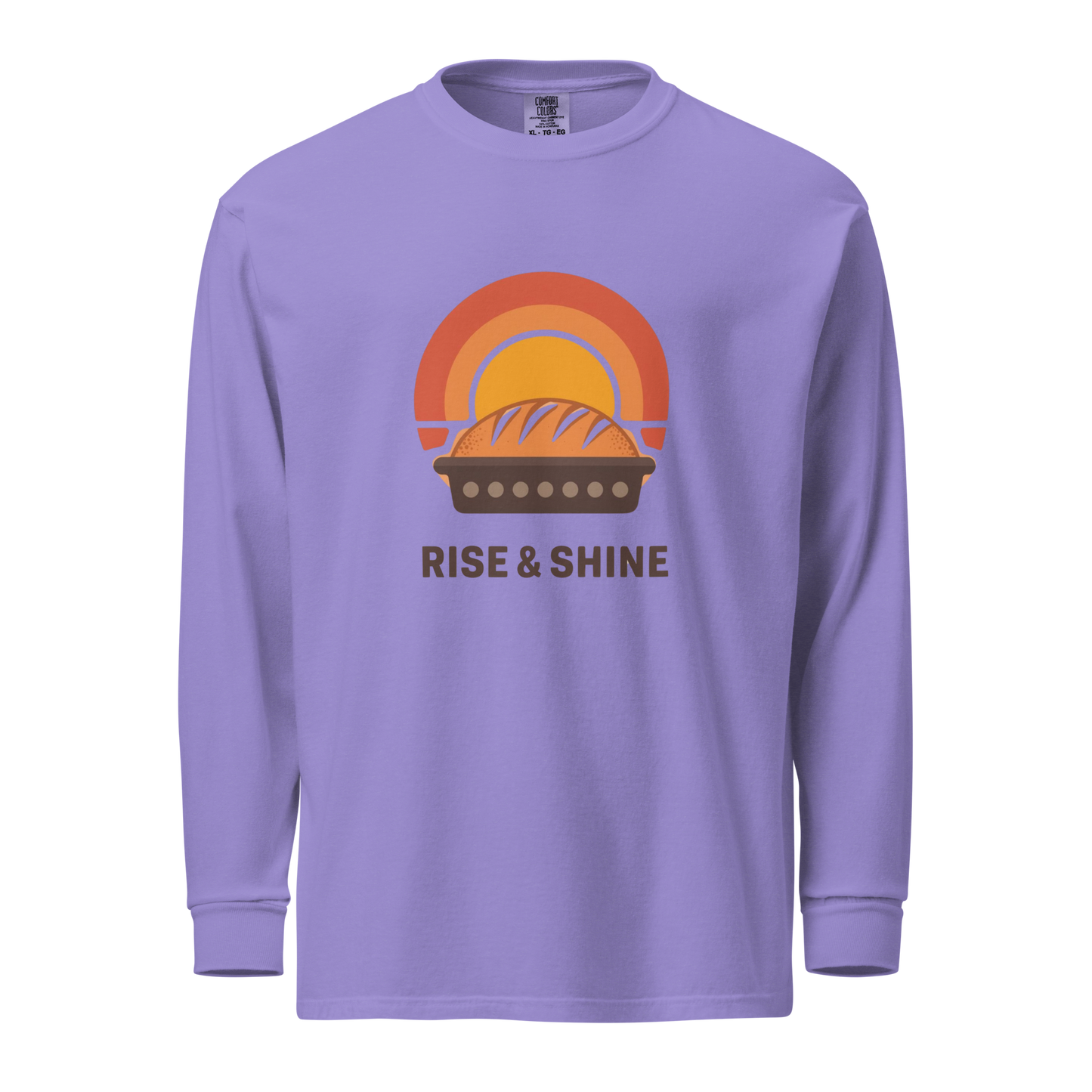 Rise & Shine | Garment-dyed heavyweight long-sleeve shirt Violet Apparel > Long Sleeve Shirts ZomaModa