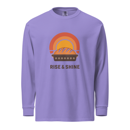 Rise & Shine | Garment-dyed heavyweight long-sleeve shirt Violet Apparel > Long Sleeve Shirts ZomaModa