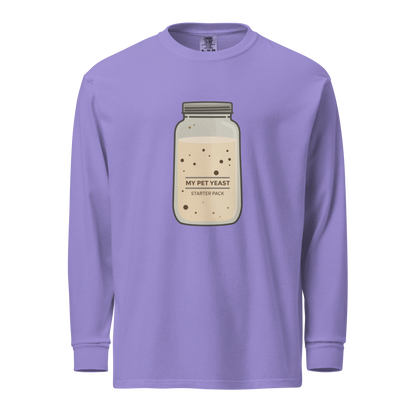 Starter Pack | Garment-dyed heavyweight long-sleeve shirt Violet Apparel > Long Sleeve Shirts ZomaModa
