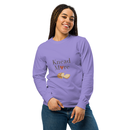 Knead More Love | Garment-dyed heavyweight long-sleeve shirt Apparel > Long Sleeve Shirts ZomaModa