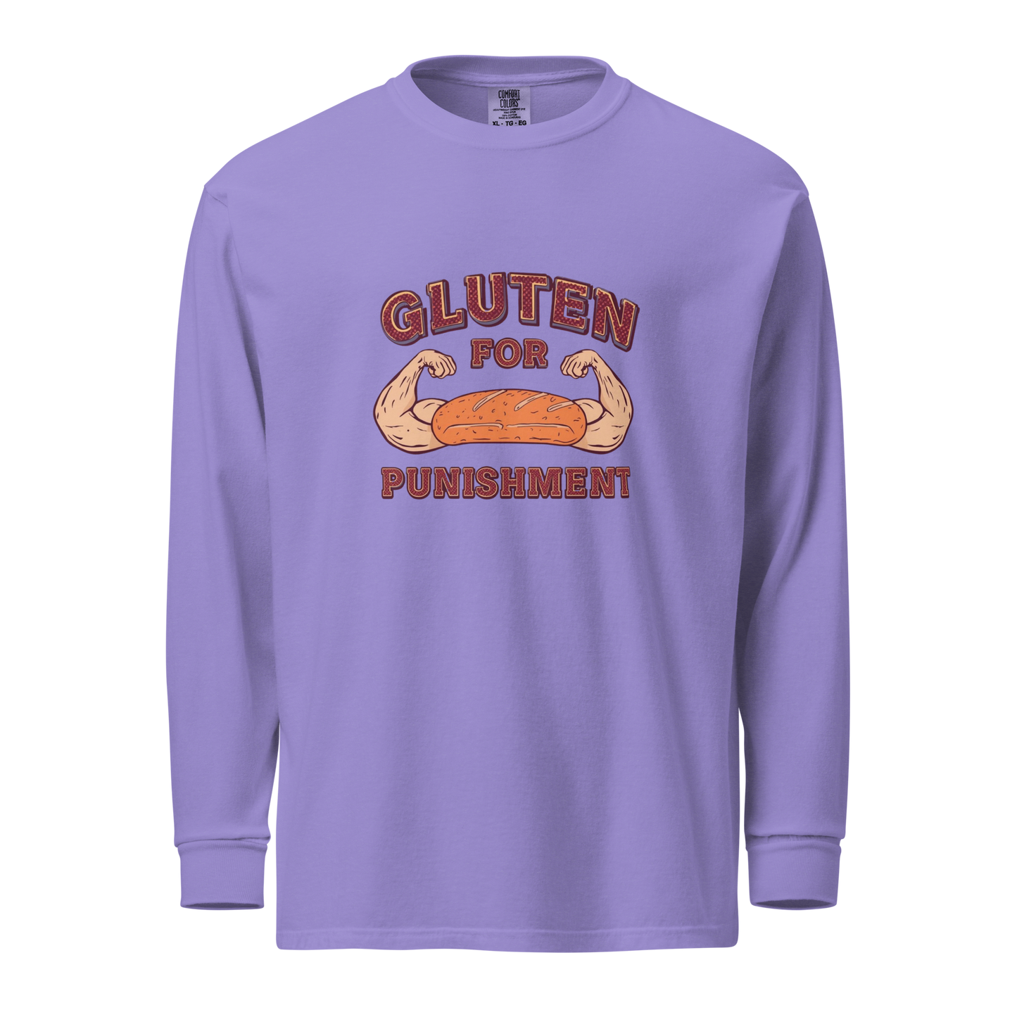 Gluten for Punishment | Garment-dyed heavyweight long-sleeve shirt Violet Apparel > Long Sleeve Shirts ZomaModa
