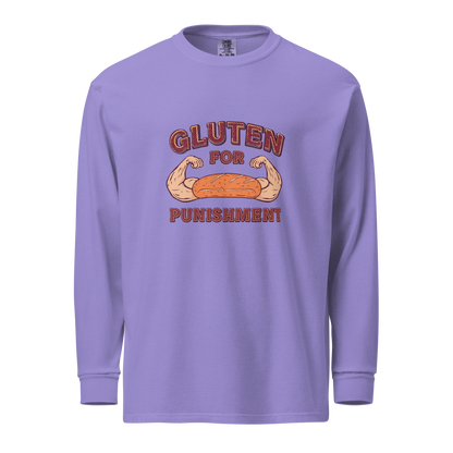 Gluten for Punishment | Garment-dyed heavyweight long-sleeve shirt Violet Apparel > Long Sleeve Shirts ZomaModa