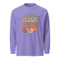 Flour Power | Garment-dyed heavyweight long-sleeve shirt Violet Long Sleeve Shirts ZomaModa