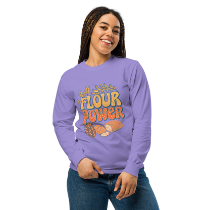Flour Power | Garment-dyed heavyweight long-sleeve shirt Apparel > Long Sleeve Shirts ZomaModa