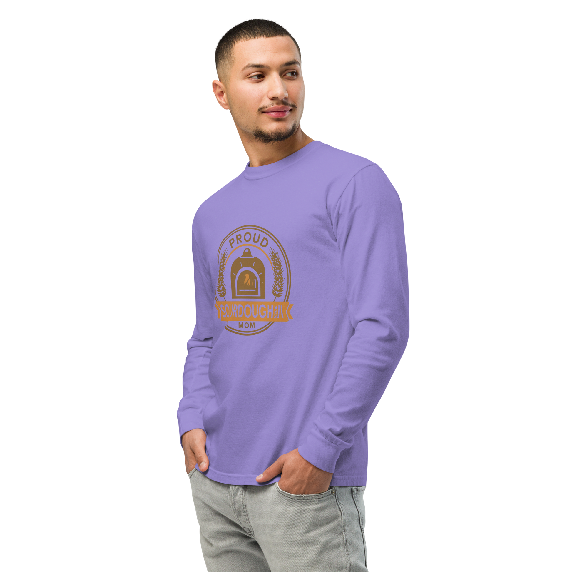 Sourdough Mom | Garment-dyed heavyweight long-sleeve shirt Apparel > Long Sleeve Shirts ZomaModa