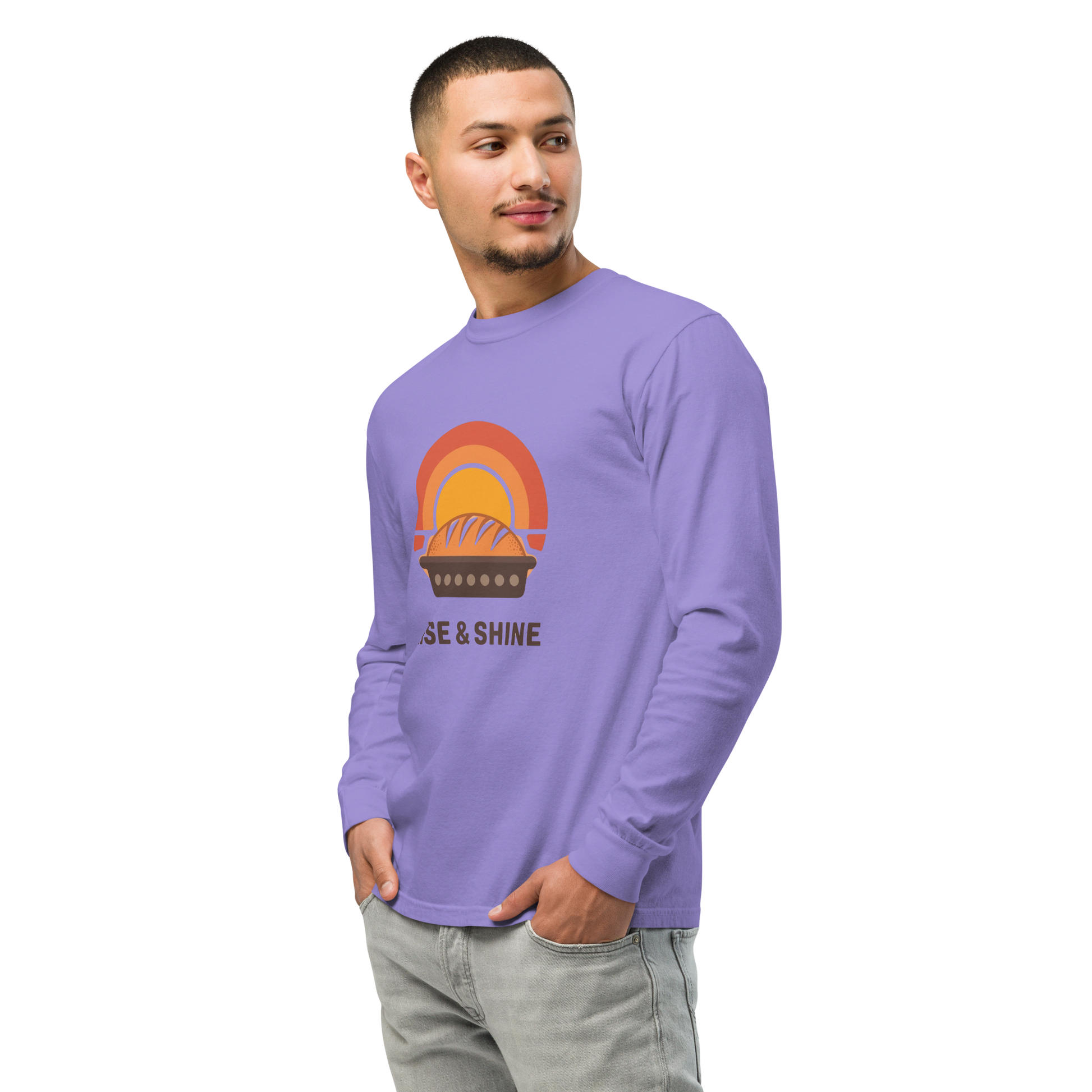 Rise & Shine | Garment-dyed heavyweight long-sleeve shirt Apparel > Long Sleeve Shirts ZomaModa