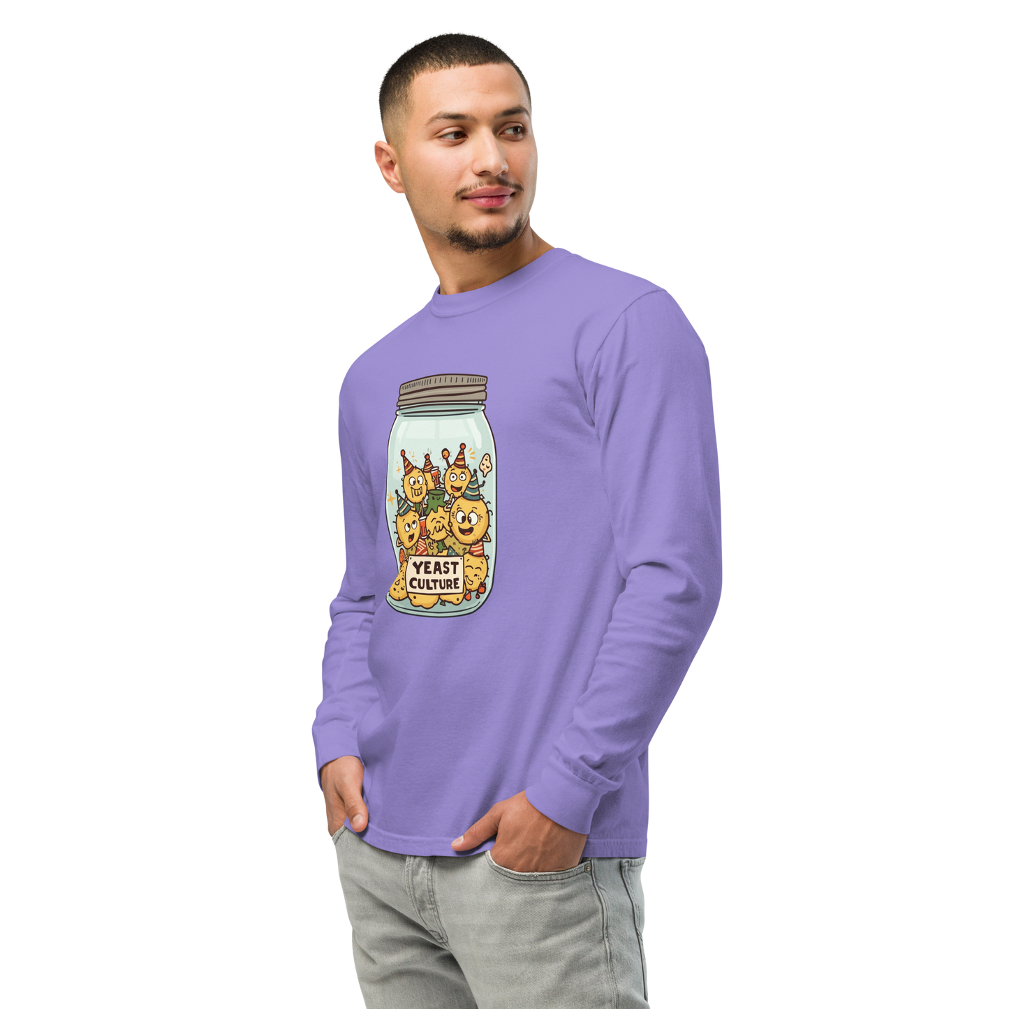Wild Yeast, Wild Life | Garment-dyed heavyweight long-sleeve shirt Apparel > Long Sleeve Shirts ZomaModa