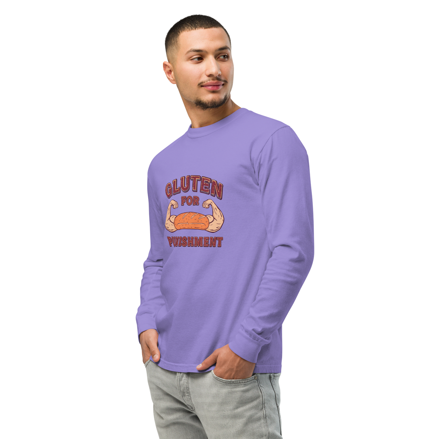 Gluten for Punishment | Garment-dyed heavyweight long-sleeve shirt Apparel > Long Sleeve Shirts ZomaModa