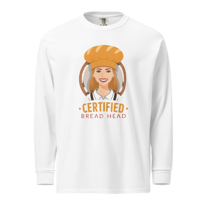 Certified Bread Head | Garment-dyed heavyweight long-sleeve shirt White Apparel > Long Sleeve Shirts ZomaModa