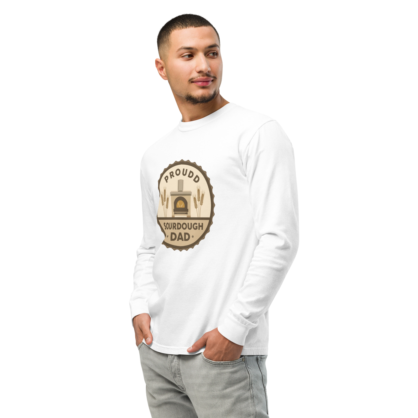 Sourdough Dad | Garment-dyed heavyweight long-sleeve shirt Apparel > Long Sleeve Shirts ZomaModa