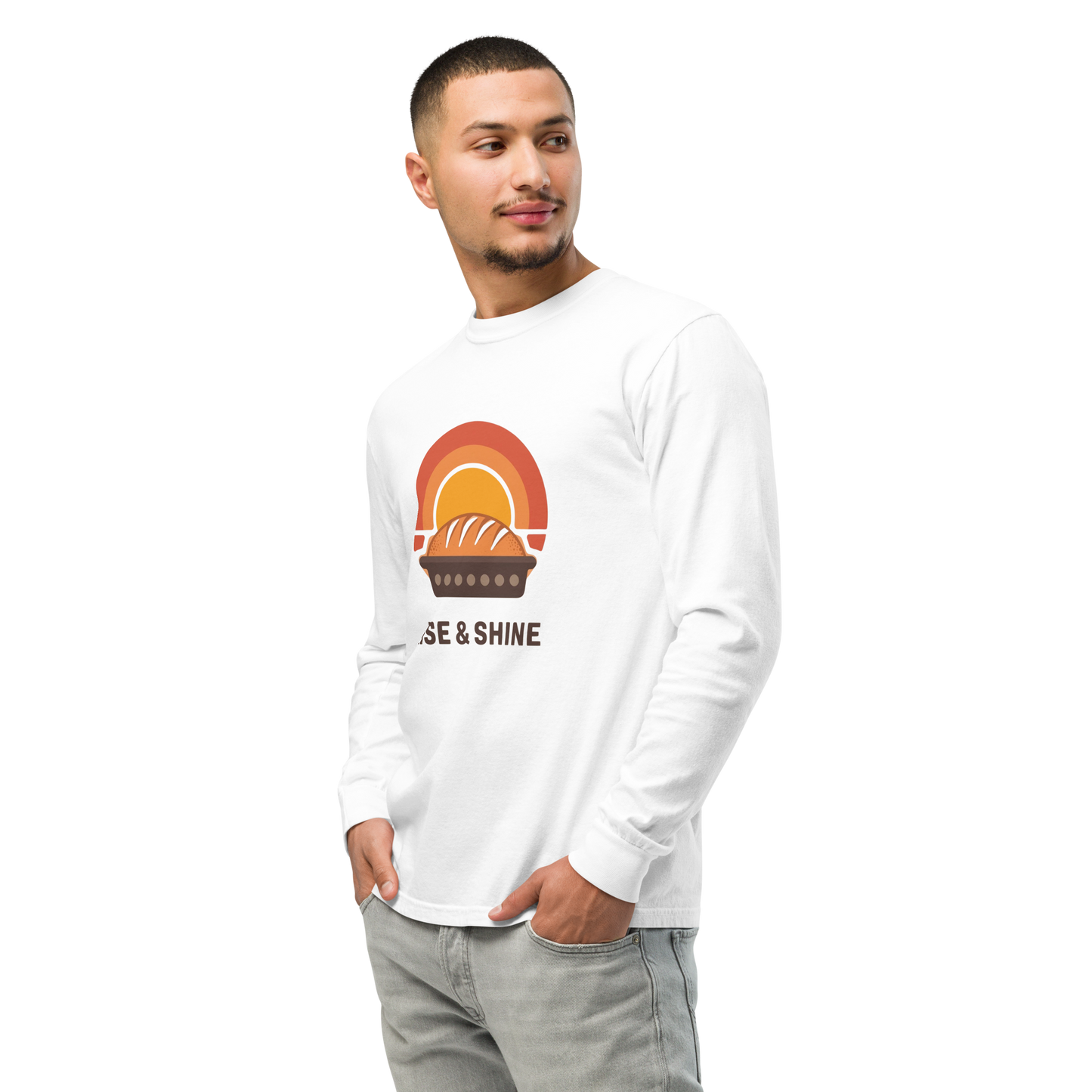 Rise & Shine | Garment-dyed heavyweight long-sleeve shirt Apparel > Long Sleeve Shirts ZomaModa