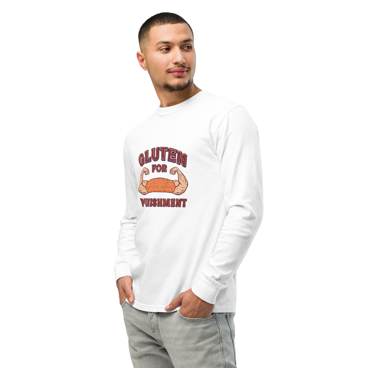 Gluten for Punishment | Garment-dyed heavyweight long-sleeve shirt Apparel > Long Sleeve Shirts ZomaModa