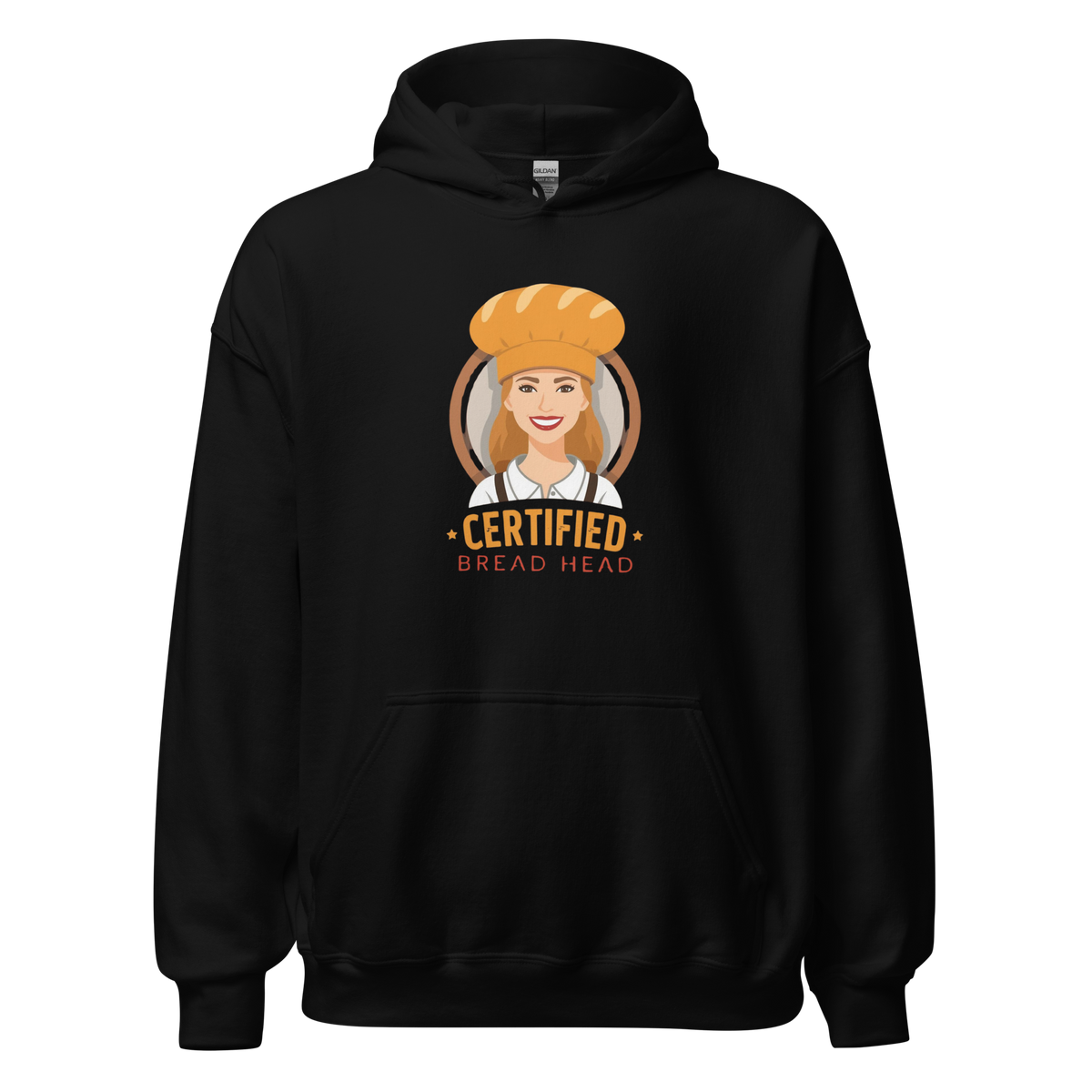 Certified Bread Head | Unisex Hoodie Black Apparel > Hoodies & Sweatshirts ZomaModa