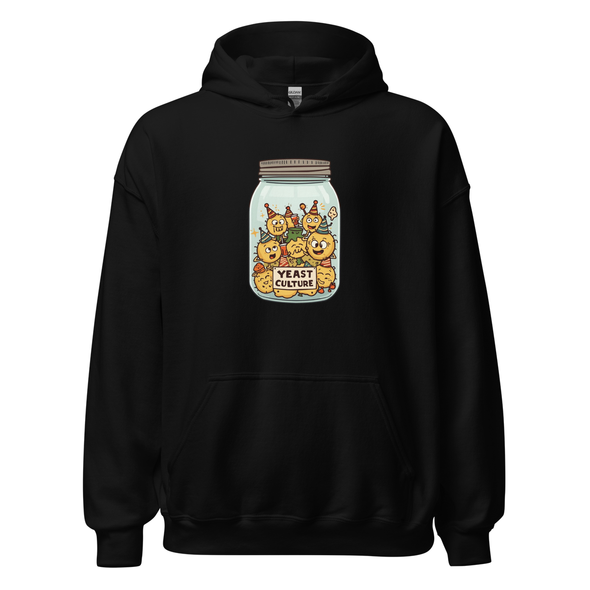 Wild Yeast, Wild Life | Unisex Hoodie Black Apparel > Hoodies & Sweatshirts ZomaModa