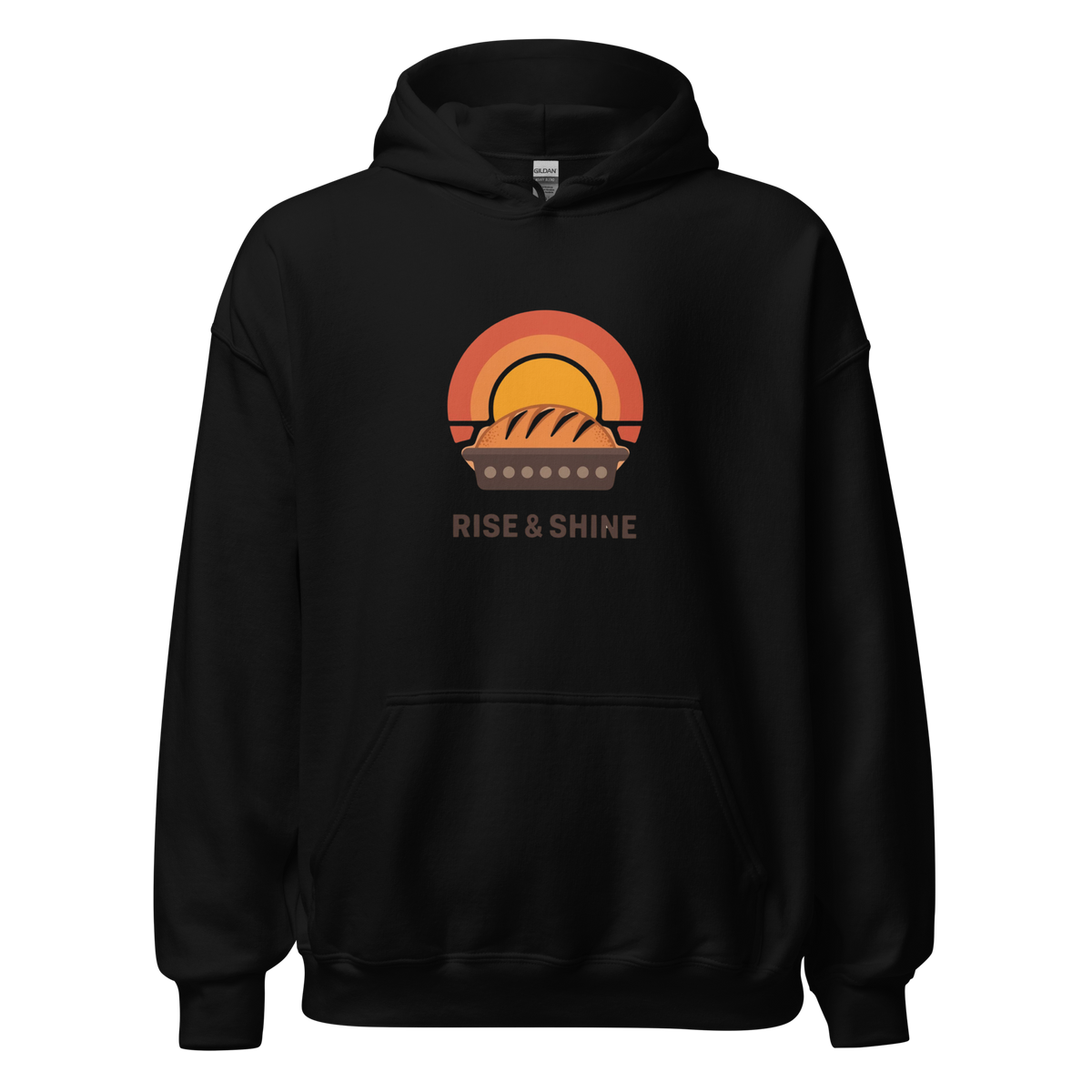Rise & Shine | Unisex Hoodie Black Apparel > Hoodies & Sweatshirts ZomaModa