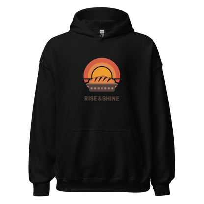Rise & Shine | Unisex Hoodie Black Apparel > Hoodies & Sweatshirts ZomaModa