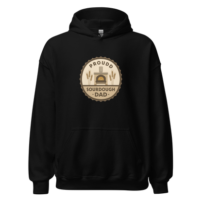 Sourdough Dad | Unisex Hoodie Black Apparel > Hoodies & Sweatshirts ZomaModa