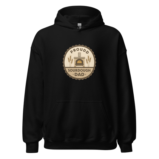 Sourdough Dad | Unisex Hoodie Black Apparel > Hoodies & Sweatshirts ZomaModa