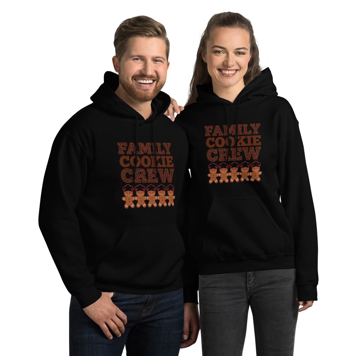 Family Cookie Crew V2 | Unisex Hoodie Black Apparel > Hoodies & Sweatshirts ZomaModa