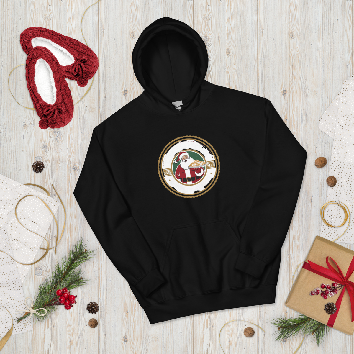Cookie Detective – Santa’s Secret Baker V3 | Unisex Hoodie Apparel > Hoodies & Sweatshirts ZomaModa