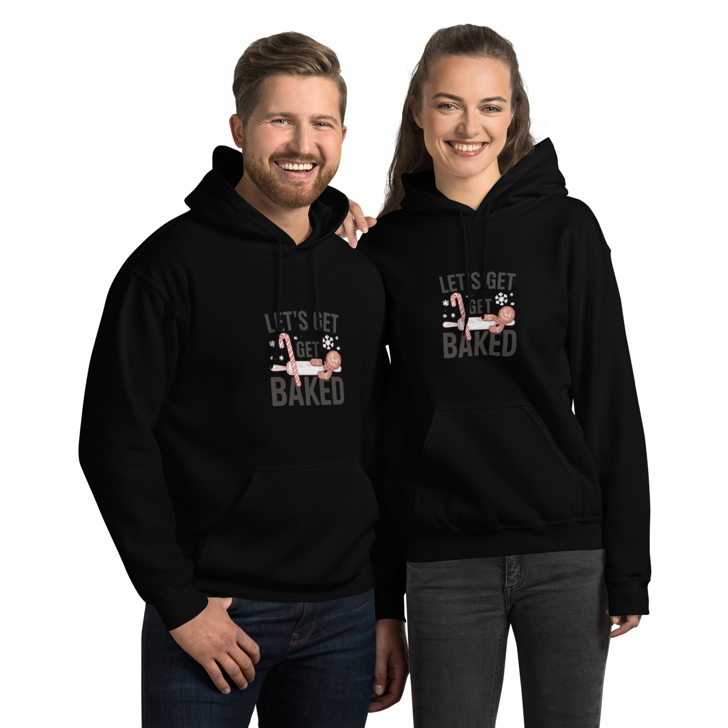 Let’s Get Baked V2 | Unisex Hoodie Black Apparel > Hoodies & Sweatshirts ZomaModa