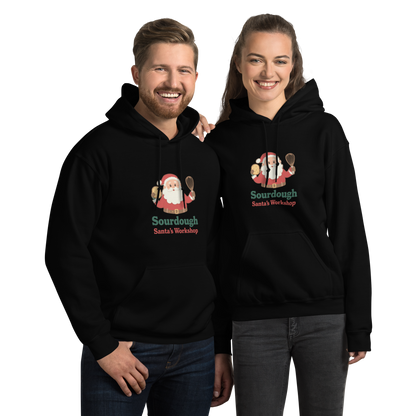 Sourdough Santa V1 | Unisex Hoodie Black Apparel > Hoodies & Sweatshirts ZomaModa