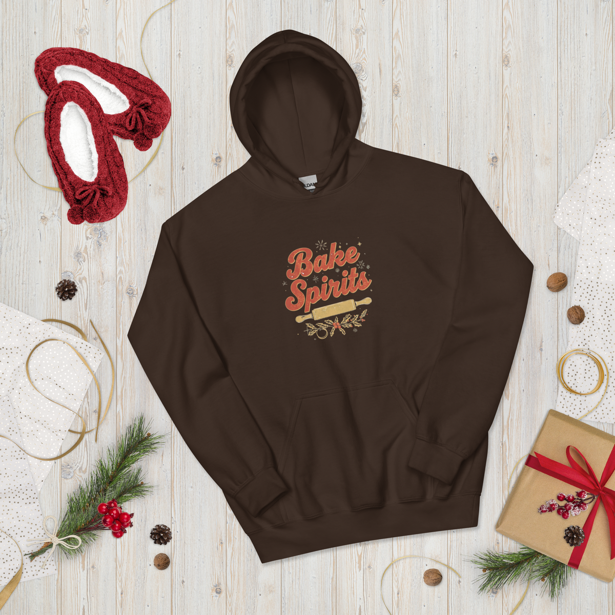 Bake Spirits Bright | Unisex Hoodie Apparel > Hoodies & Sweatshirts ZomaModa