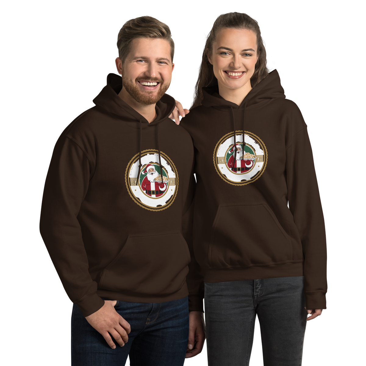 Cookie Detective – Santa’s Secret Baker V3 | Unisex Hoodie Dark Chocolate Apparel > Hoodies & Sweatshirts ZomaModa