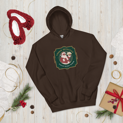 Cookie Detective – Santa’s Secret Baker V1 | Unisex Hoodie Apparel > Hoodies & Sweatshirts ZomaModa
