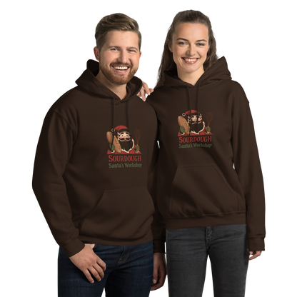 Sourdough Santa V4 | Unisex Hoodie Dark Chocolate Apparel > Hoodies & Sweatshirts ZomaModa
