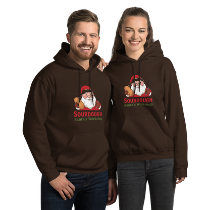 Sourdough Santa V3 | Unisex Hoodie Dark Chocolate Apparel > Hoodies & Sweatshirts ZomaModa