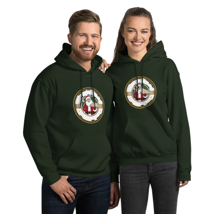 Cookie Detective – Santa’s Secret Baker V3 | Unisex Hoodie Forest Green Apparel > Hoodies & Sweatshirts ZomaModa