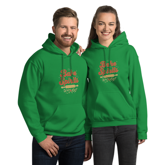 Bake Spirits Bright | Unisex Hoodie Irish Green Apparel > Hoodies & Sweatshirts ZomaModa