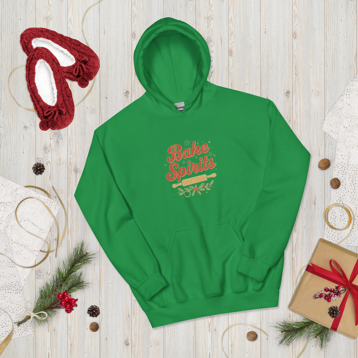 Bake Spirits Bright | Unisex Hoodie Apparel > Hoodies & Sweatshirts ZomaModa