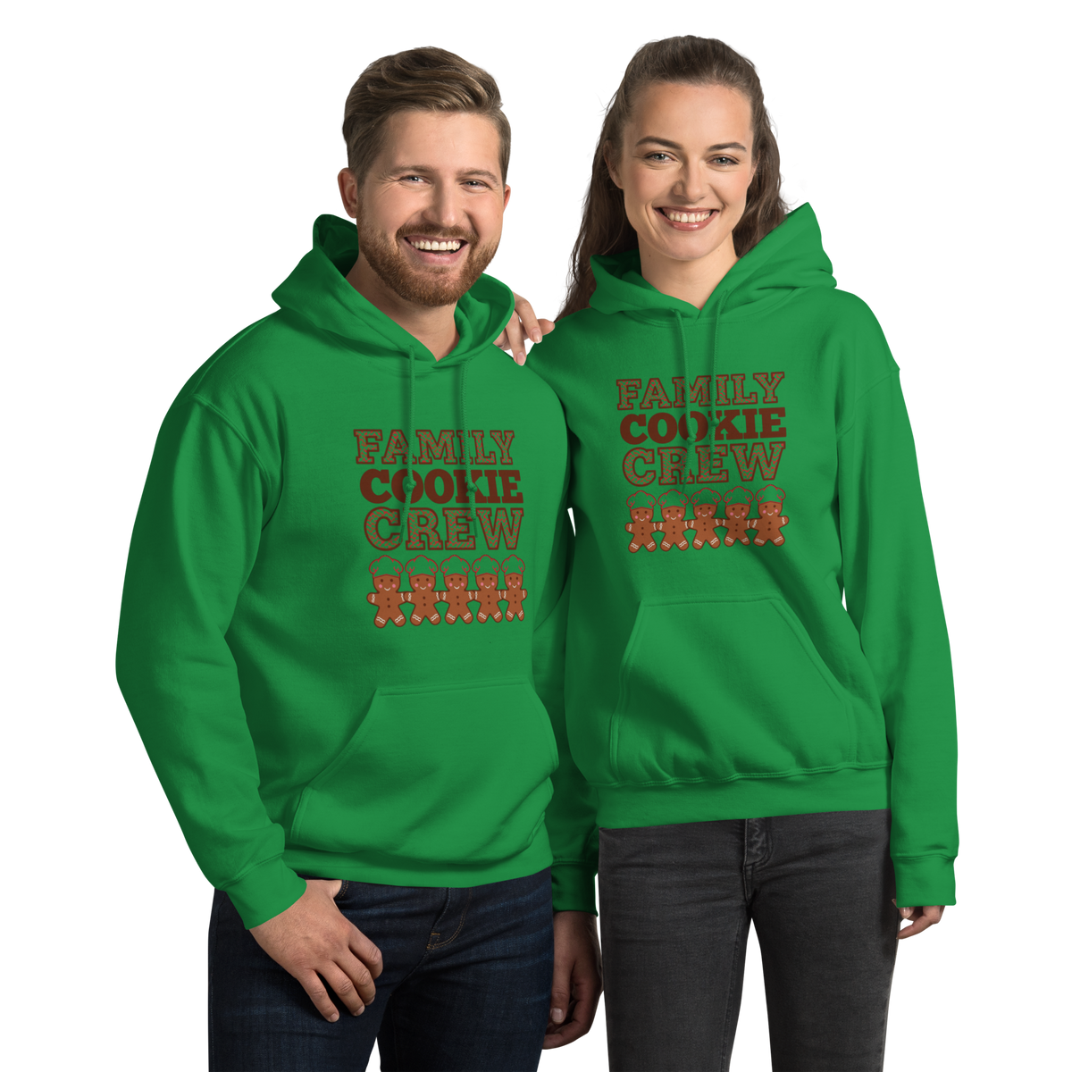 Family Cookie Crew V2 | Unisex Hoodie Irish Green Apparel > Hoodies & Sweatshirts ZomaModa