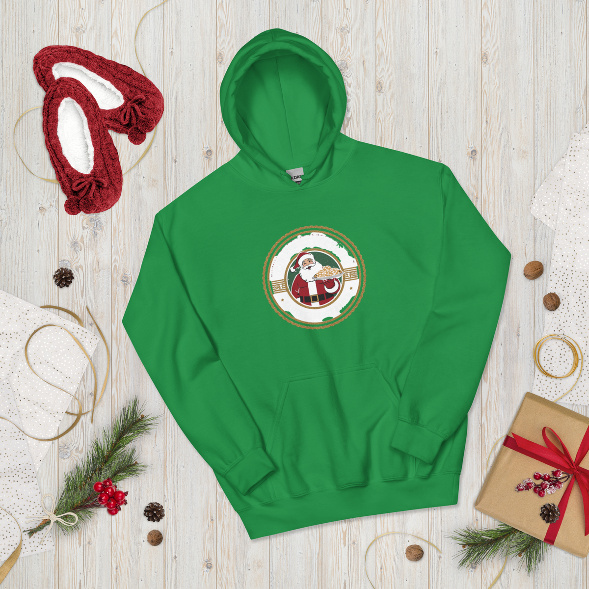 Cookie Detective – Santa’s Secret Baker V3 | Unisex Hoodie Apparel > Hoodies & Sweatshirts ZomaModa