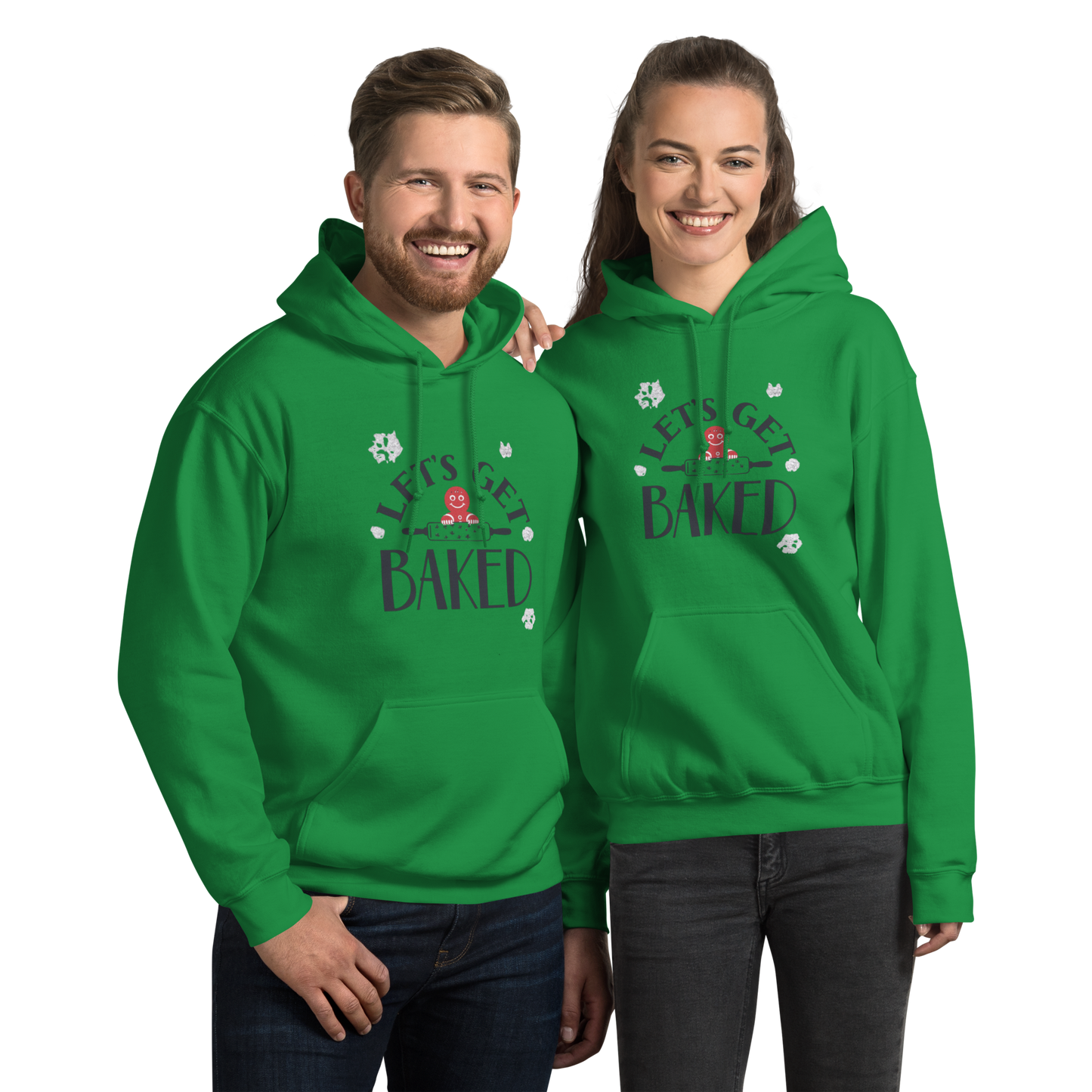 Let’s Get Baked V1 | Unisex Hoodie Irish Green Apparel > Hoodies & Sweatshirts ZomaModa