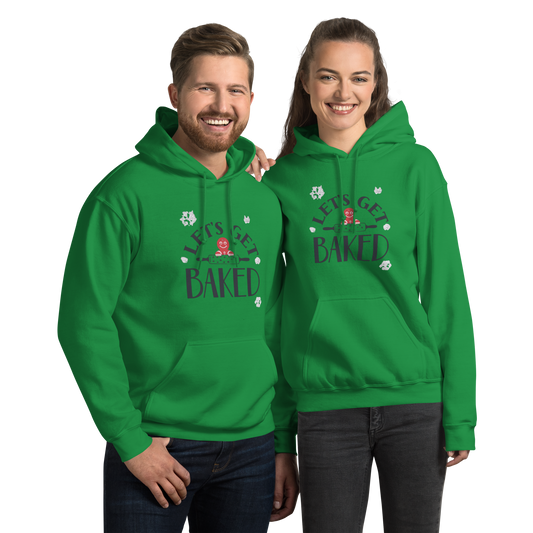 Let’s Get Baked V1 | Unisex Hoodie Irish Green Apparel > Hoodies & Sweatshirts ZomaModa
