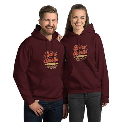Bake Spirits Bright | Unisex Hoodie Maroon Apparel > Hoodies & Sweatshirts ZomaModa