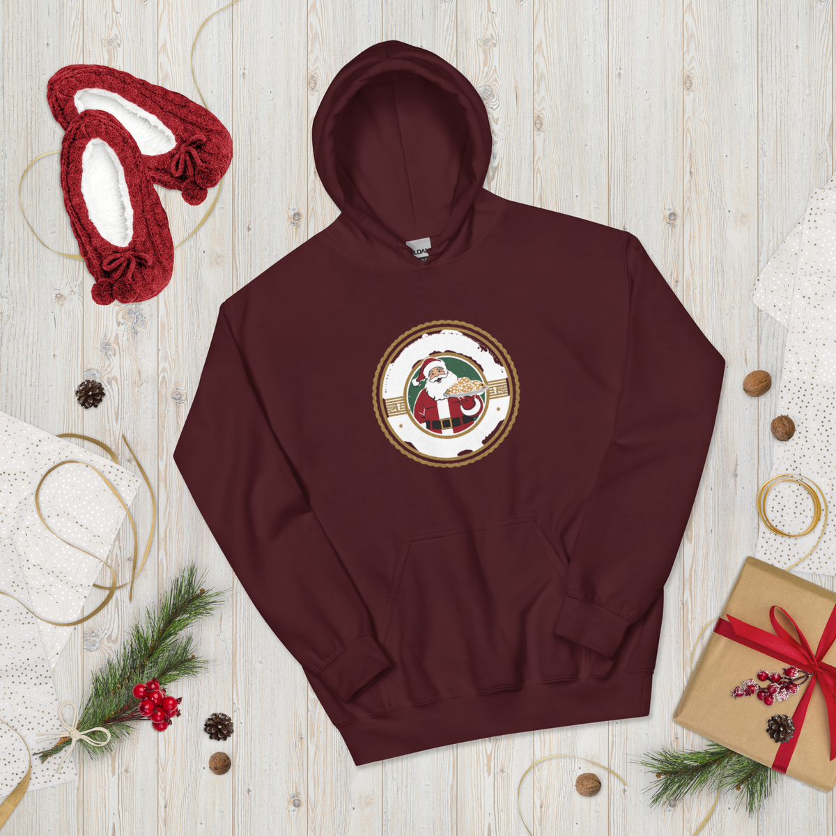 Cookie Detective – Santa’s Secret Baker V3 | Unisex Hoodie Apparel > Hoodies & Sweatshirts ZomaModa