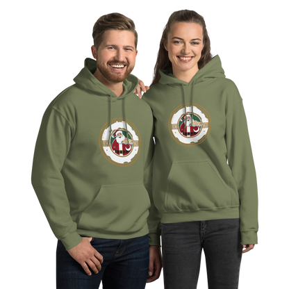 Cookie Detective – Santa’s Secret Baker V3 | Unisex Hoodie Military Green Apparel > Hoodies & Sweatshirts ZomaModa
