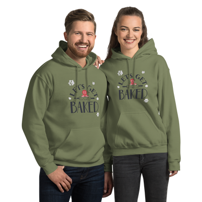 Let’s Get Baked V1 | Unisex Hoodie Military Green Apparel > Hoodies & Sweatshirts ZomaModa