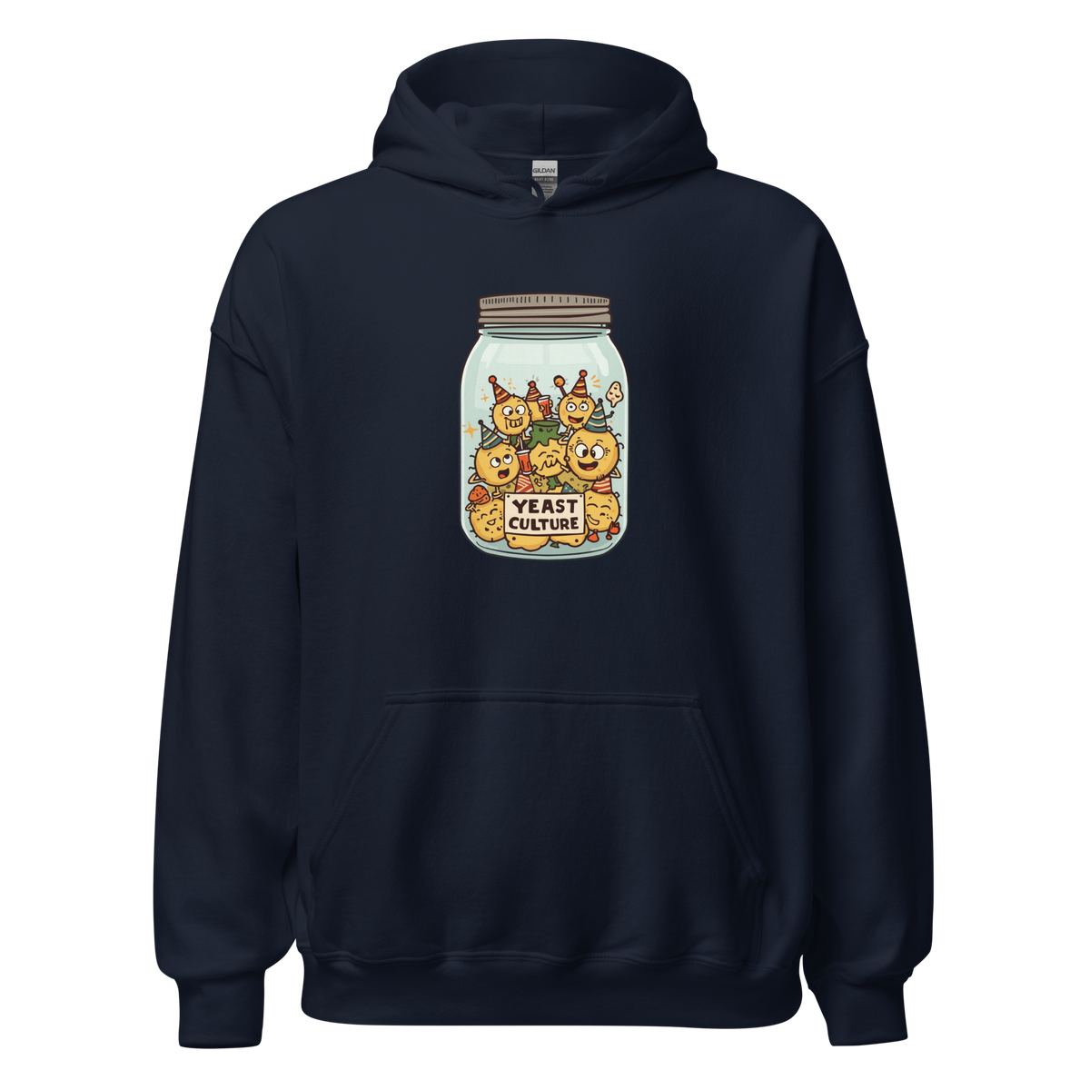 Wild Yeast, Wild Life | Unisex Hoodie Navy Apparel > Hoodies & Sweatshirts ZomaModa