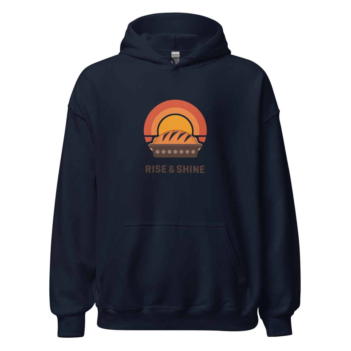 Rise & Shine | Unisex Hoodie Navy Apparel > Hoodies & Sweatshirts ZomaModa