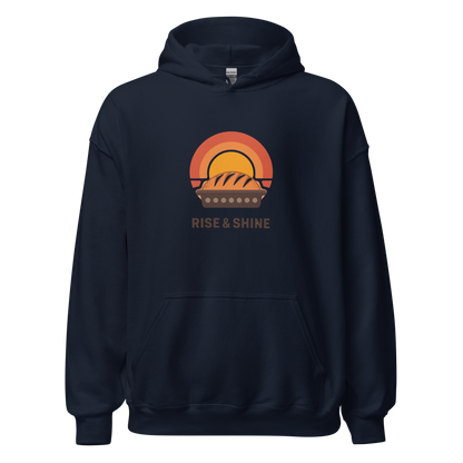 Rise & Shine | Unisex Hoodie Navy Apparel > Hoodies & Sweatshirts ZomaModa